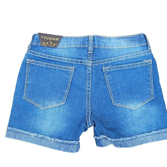 Vigoss  Girl Chelsea Denim Shorts Sz 12 - Picture 8 of 12